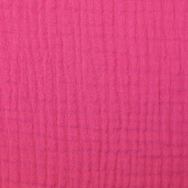 Musselin - Double Gauze -  Jenke Uni Pink by Swafing